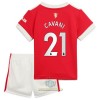 Maglia ufficiale Manchester United Edinson Cavani 21 Casa 2021-22 per Bambino